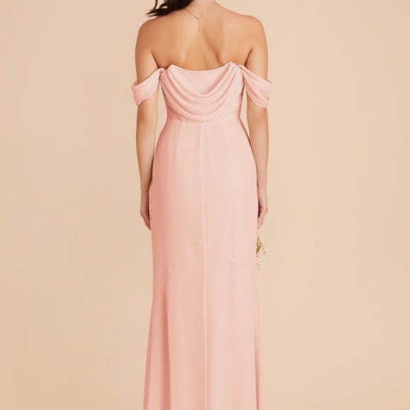 Birdy Grey Mira Convertible Dress in Chiffon Blush Pink - Picture 5 of 7